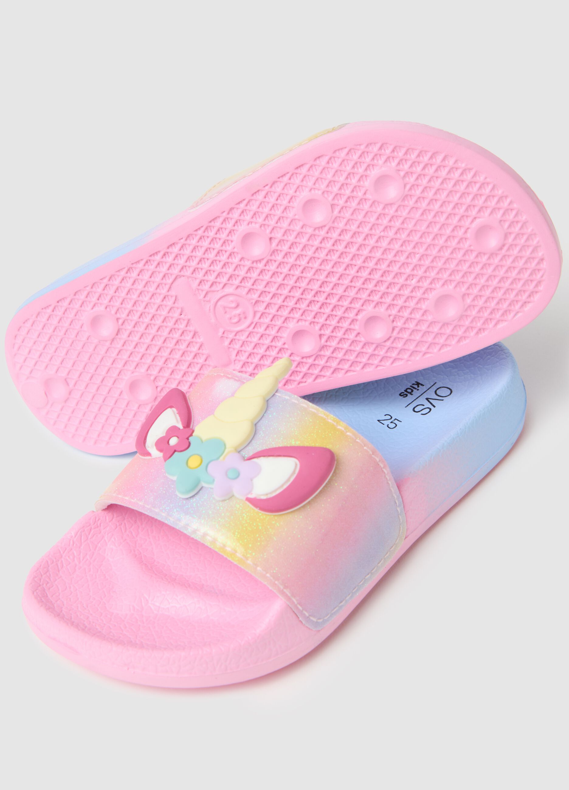Ciabattine da bambina in misto multicolor