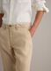 Beige pure linen chino trousers, regular fit_3