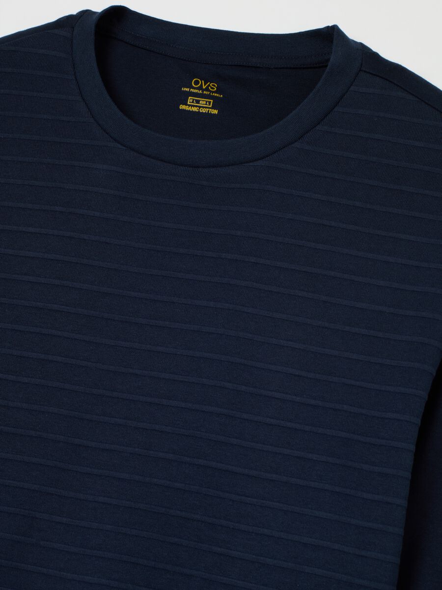 Pigiama blu da uomo in cotone_5