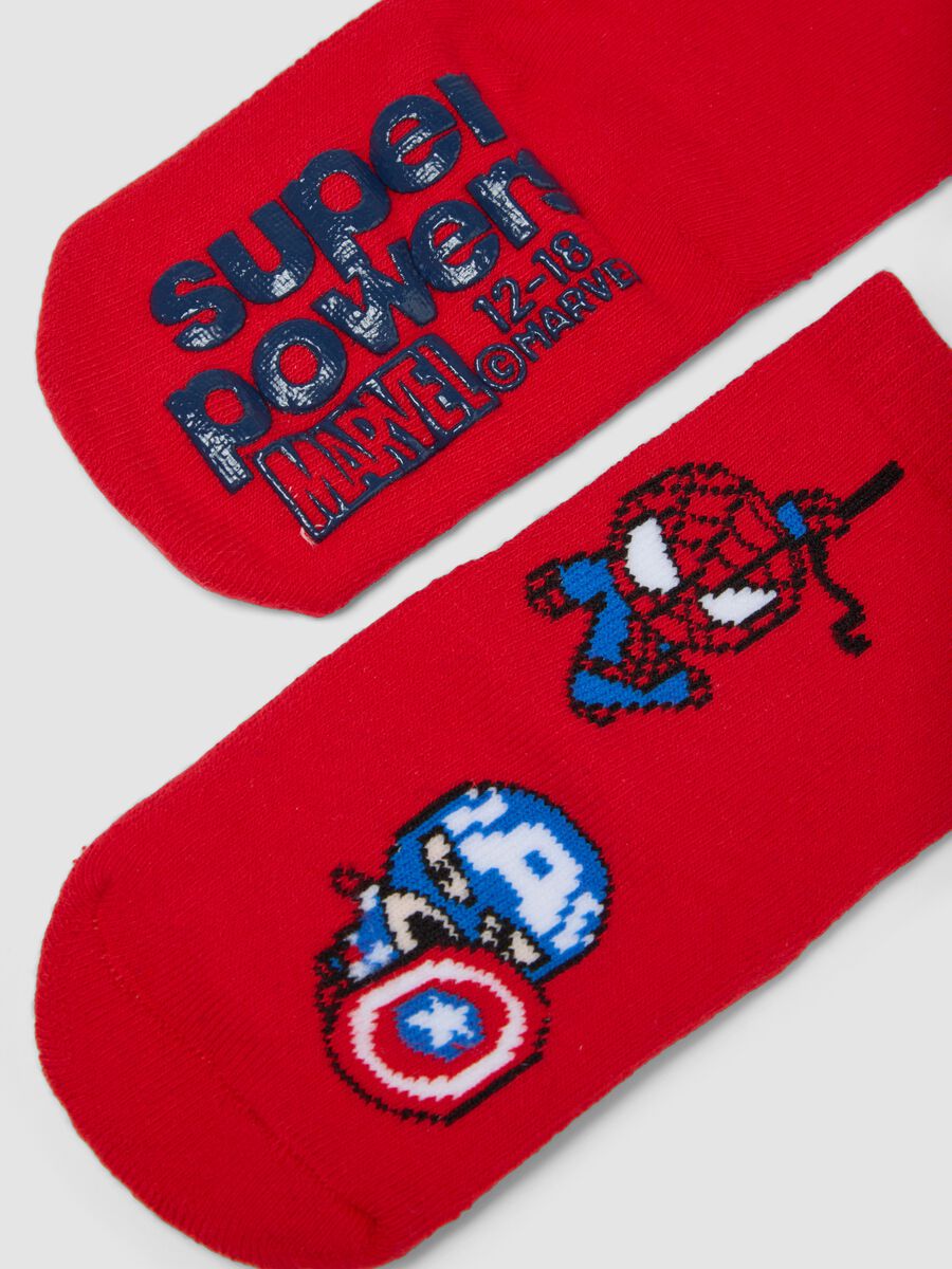 Bipack calzini antiscivolo in cotone organico elasticizzato The Avengers_1