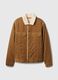 Short corduroy jacket with sherpa lining_3