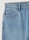 Blue denim Bermuda shorts in cotton blend, regular fit_5