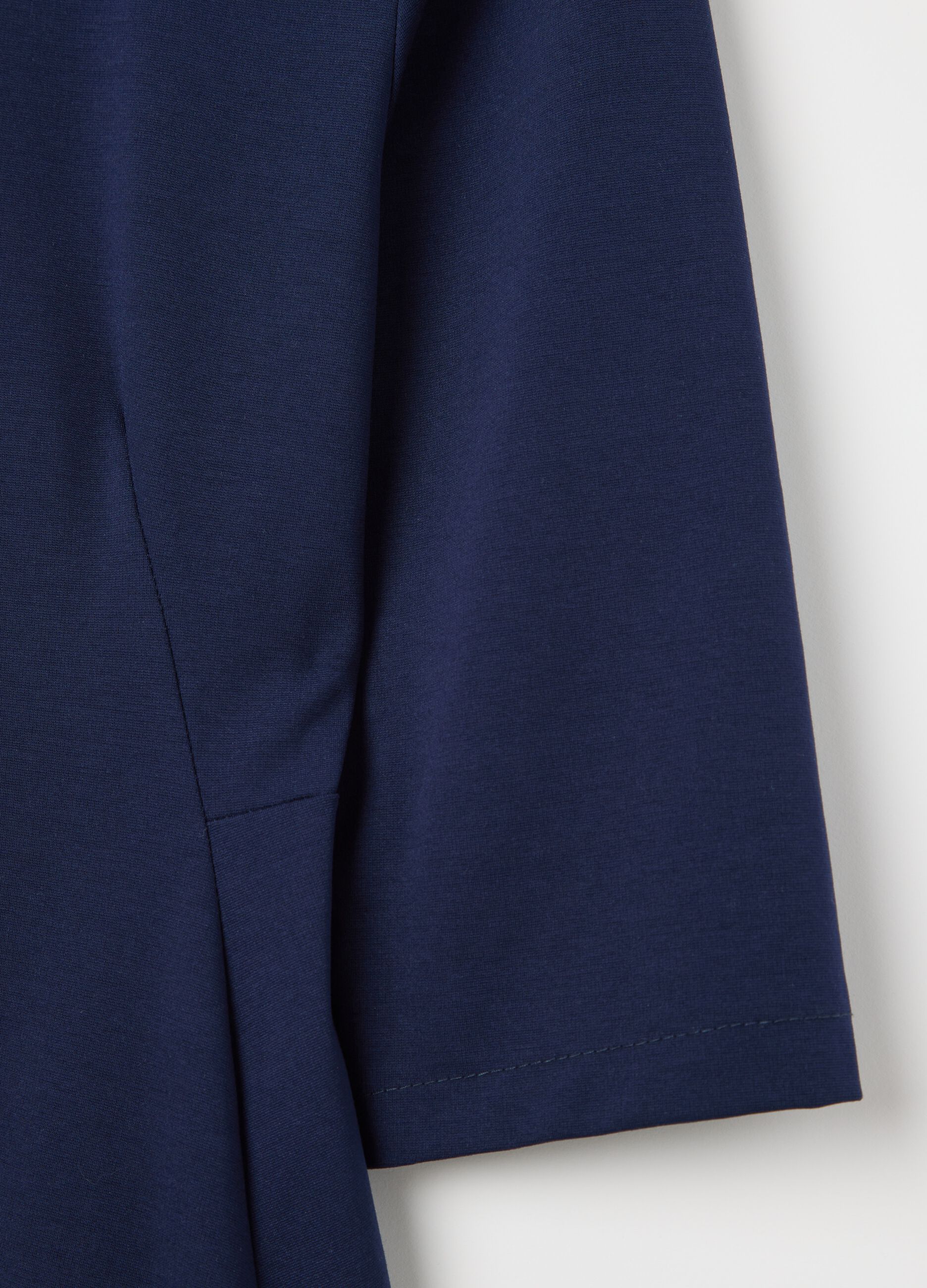Blue midi dress with pockets