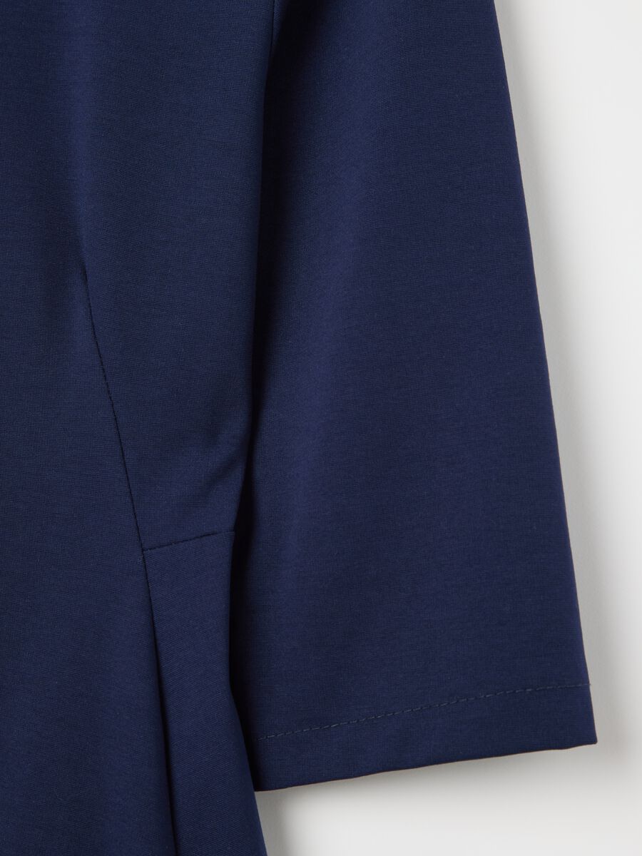 Blue midi dress with pockets_5