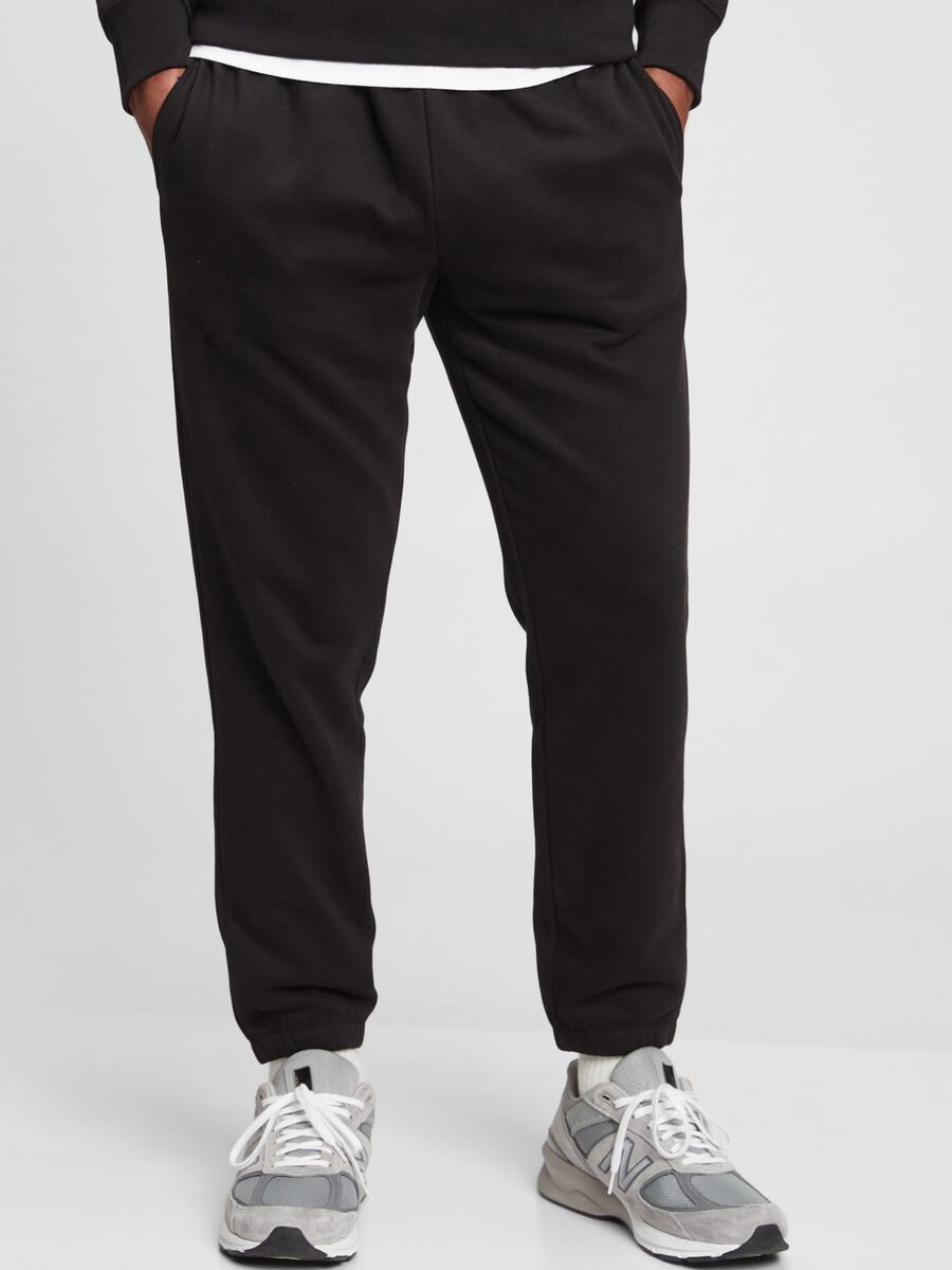 Joggers in felpa tinta unita_0