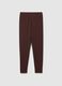 Brown skinny stretch cotton leggings_4