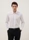 White slim-fit shirt with button-down collar_0