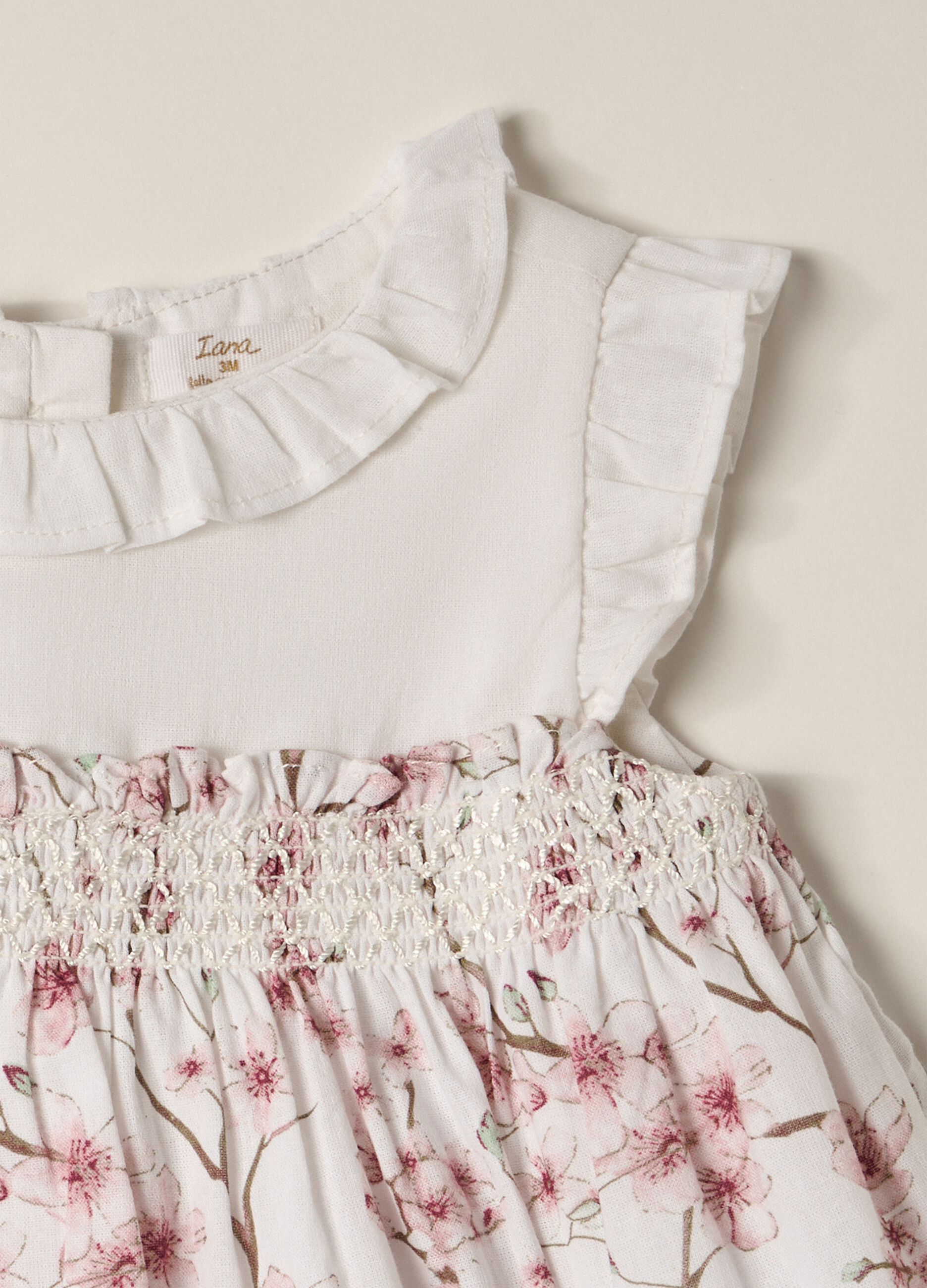 Set newborn dress + shorts in pure cotton IANA