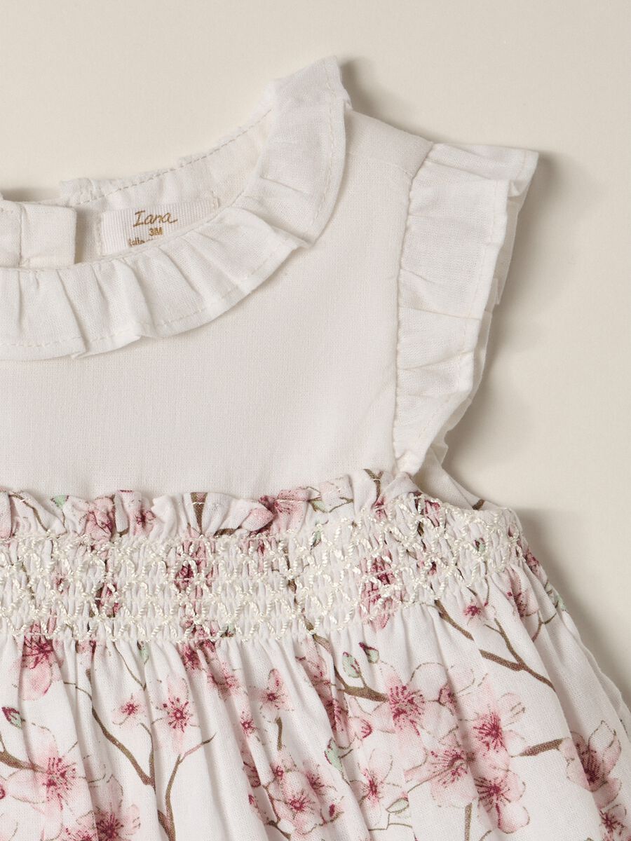 Set newborn dress + shorts in pure cotton IANA_2