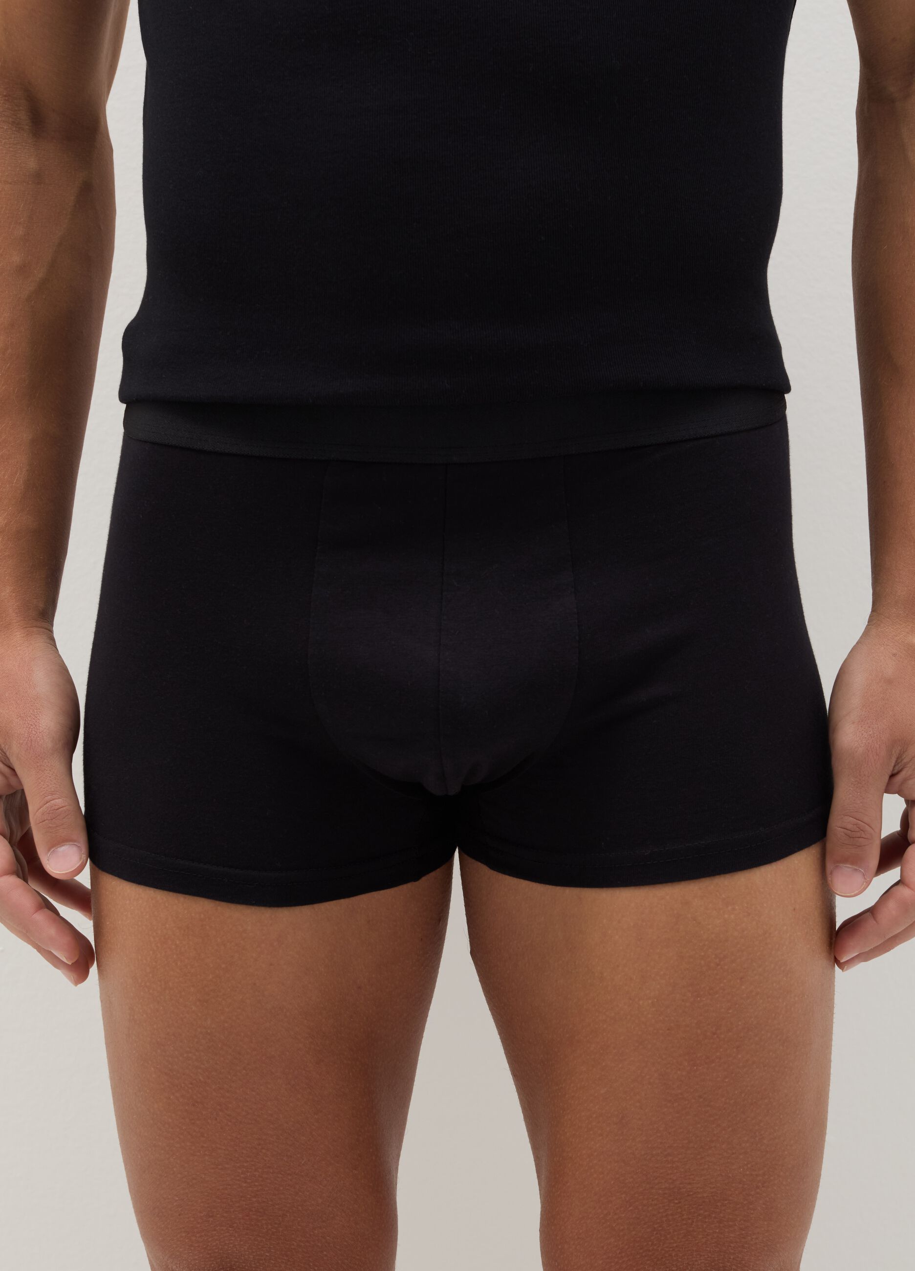 Three-pack boxer shorts in stretch organic cotton