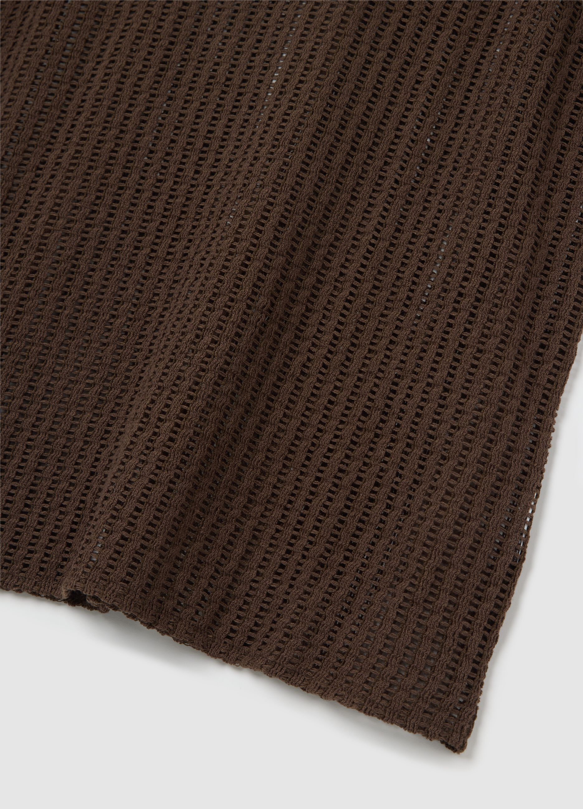 Brown Mesh Vest Lead
