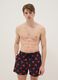 Black beach boxers with Keith Haring heart prints_0