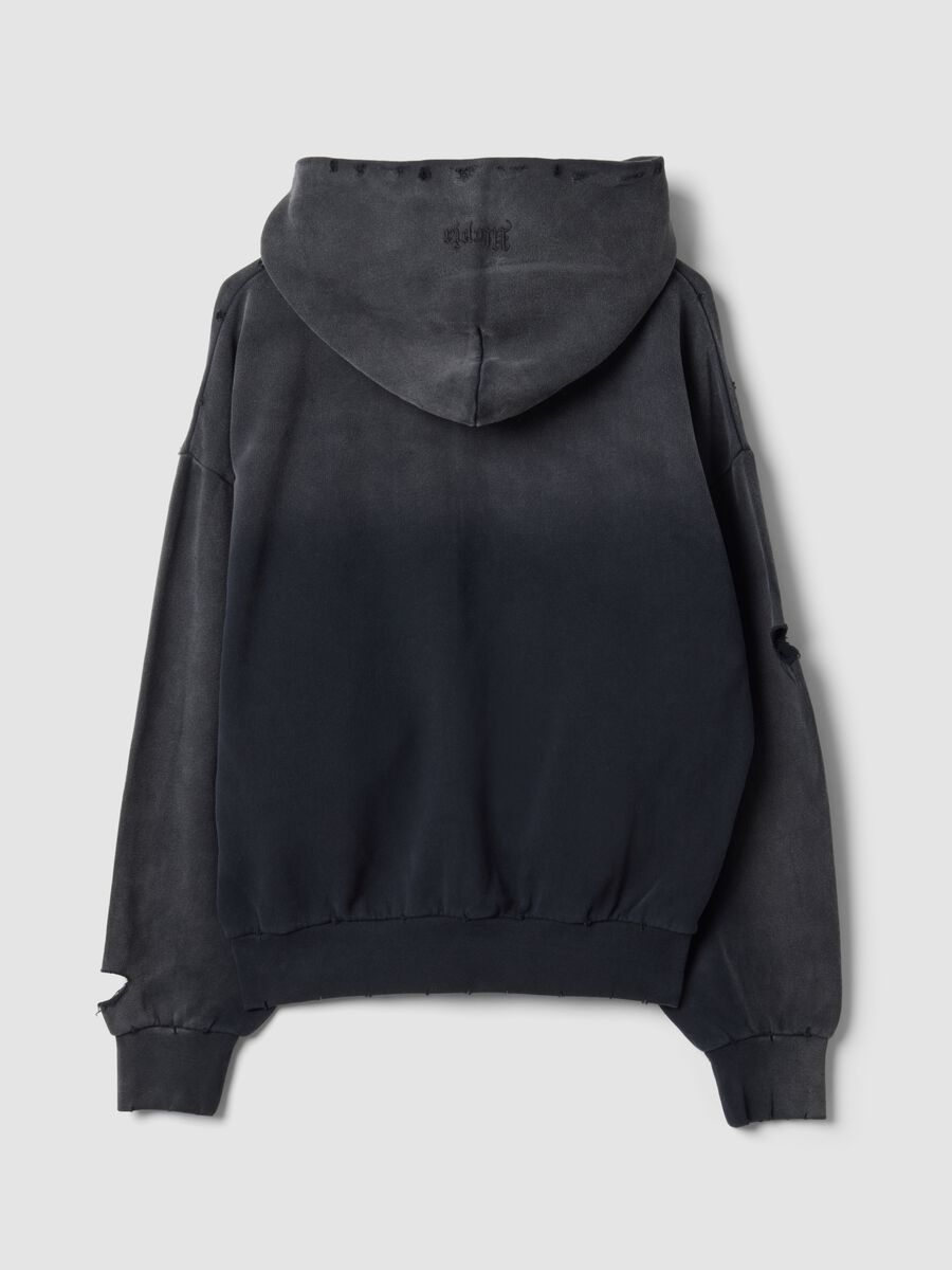 Full-zip Hoodie Sunfaded Black_1