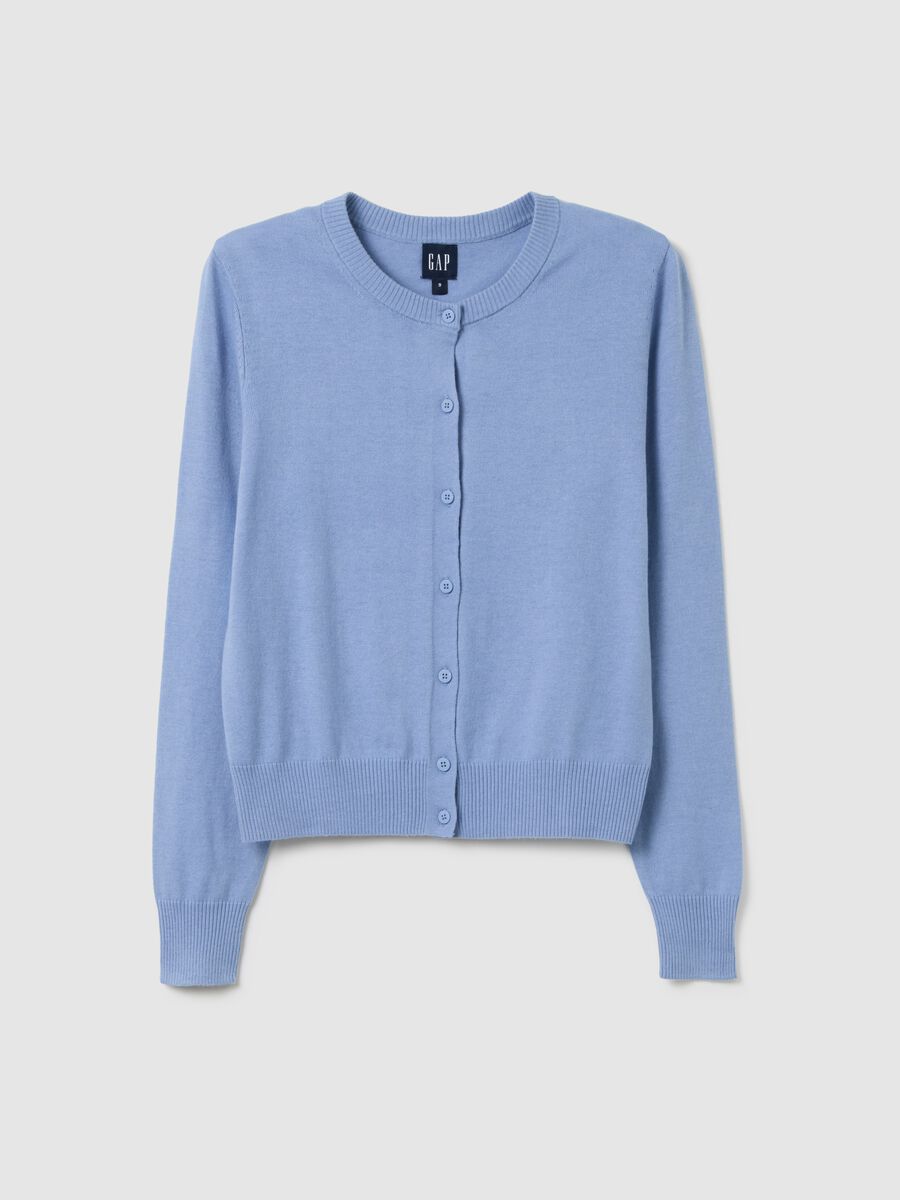 Cardigan with round neckline_2