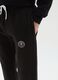 Black cotton blend trousers in regular fit_3