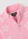 Fitted pink children's sweatshirt with stars_2