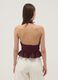 Purple pure cotton halterneck top_3