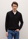 Black regular fit pure merino wool sweater_2