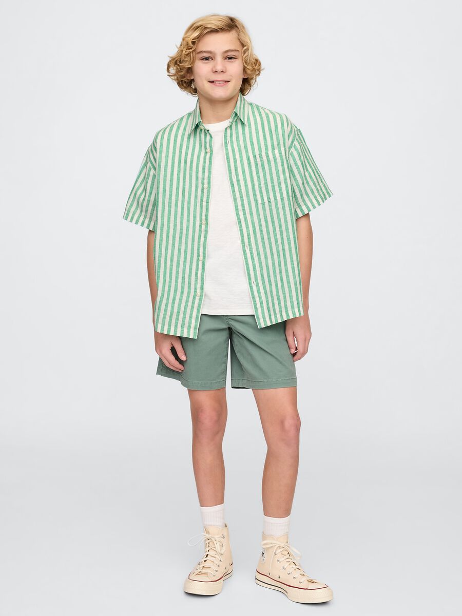 Green and White Striped Shirt_1