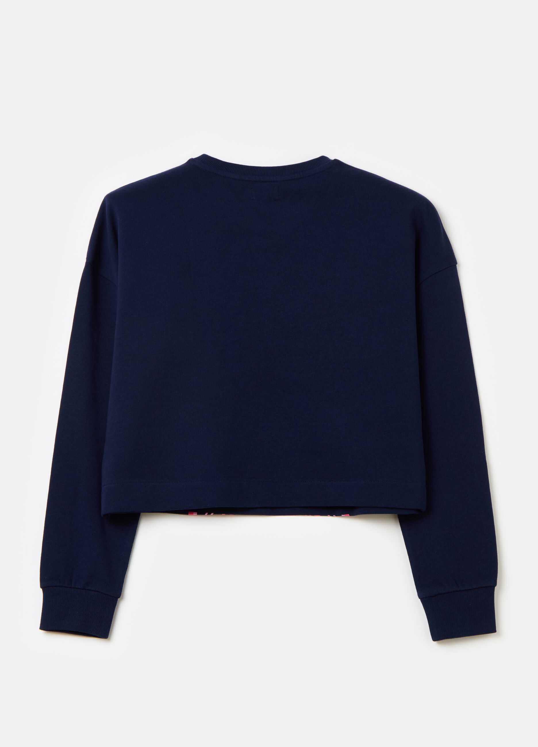Felpa cropped con stampa Blu Notte OVS KIDS da Ragazza OVS