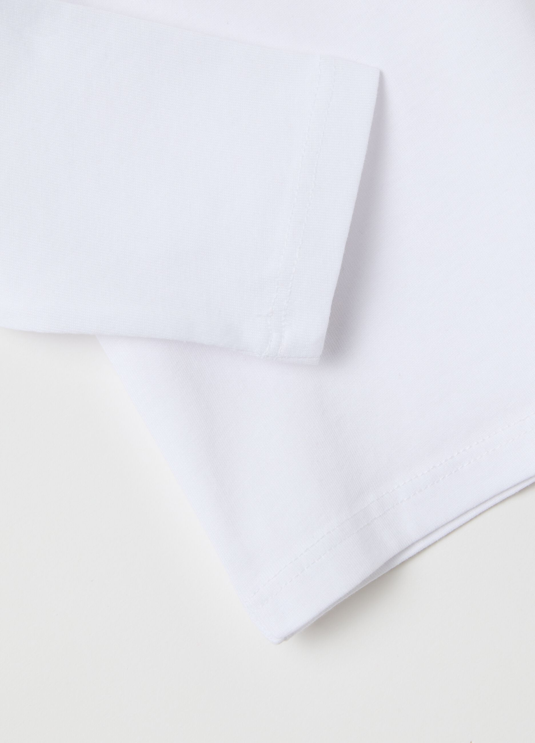 Children's pure cotton white regular fit shirt