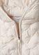 White padded regular fit gilet with hood for girl_2