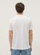 White pure cotton T-shirt with chest print, regular fit_3