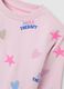 Girls' pink cotton-blend sweatshirt regular fit_2