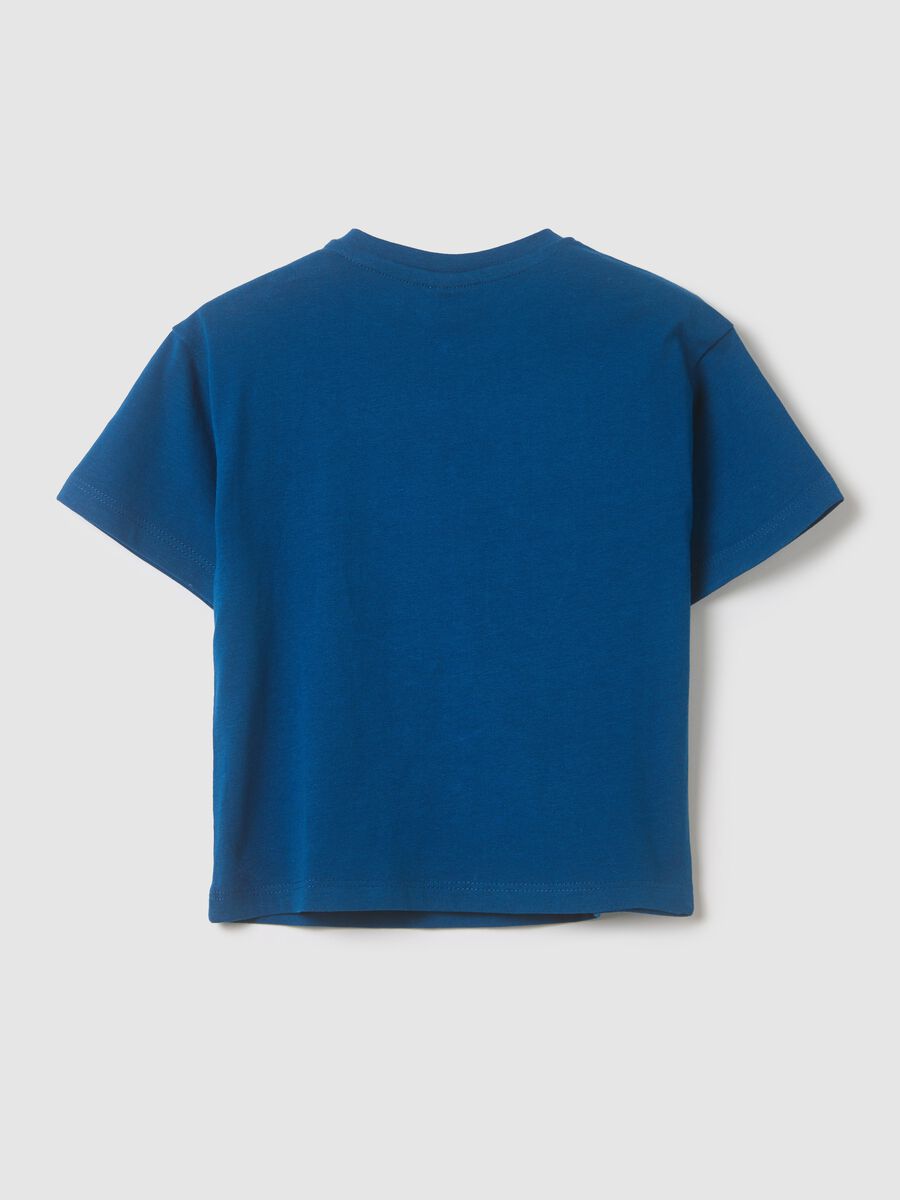 Blue Surf Fest Printed T-shirt for Kids_1