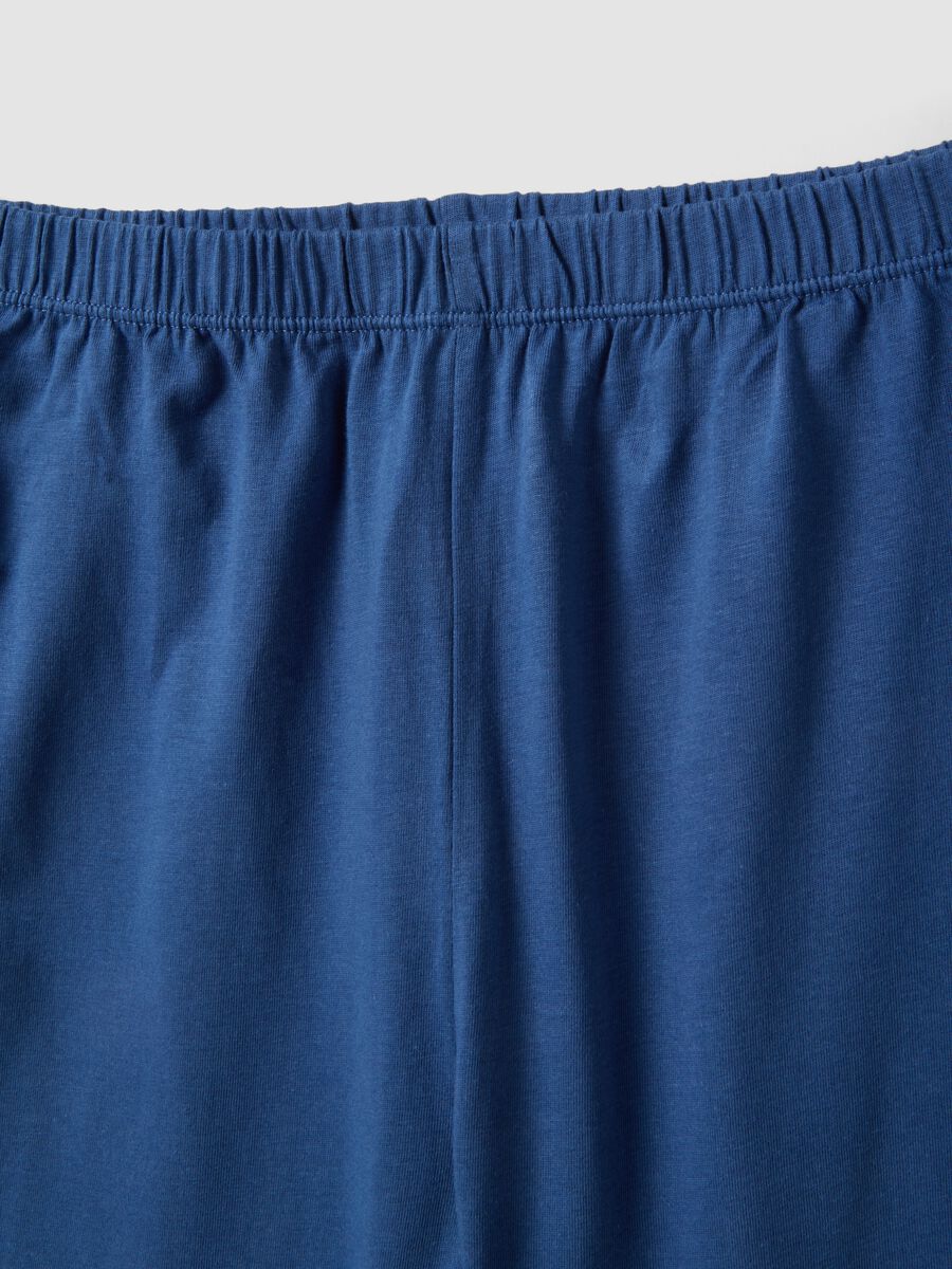 Pigiama in puro cotone multicolor da ragazzo regular fit con stampa_3