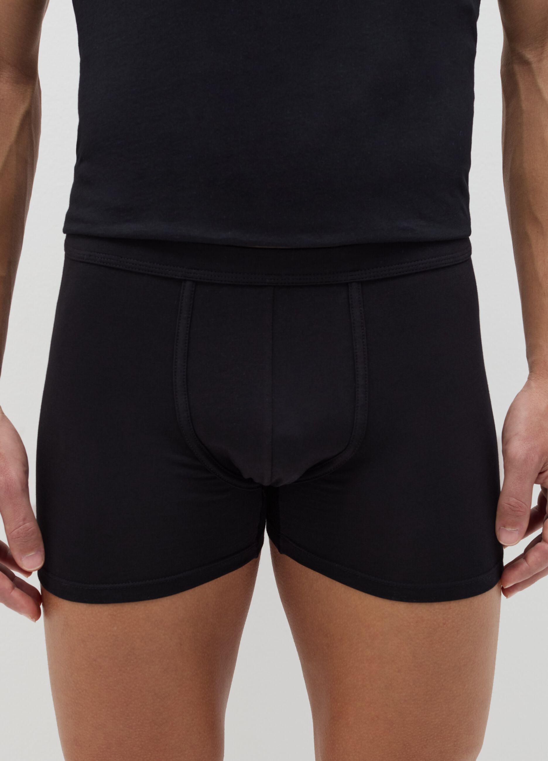 Two-pack midi boxer shorts in Supima cotton