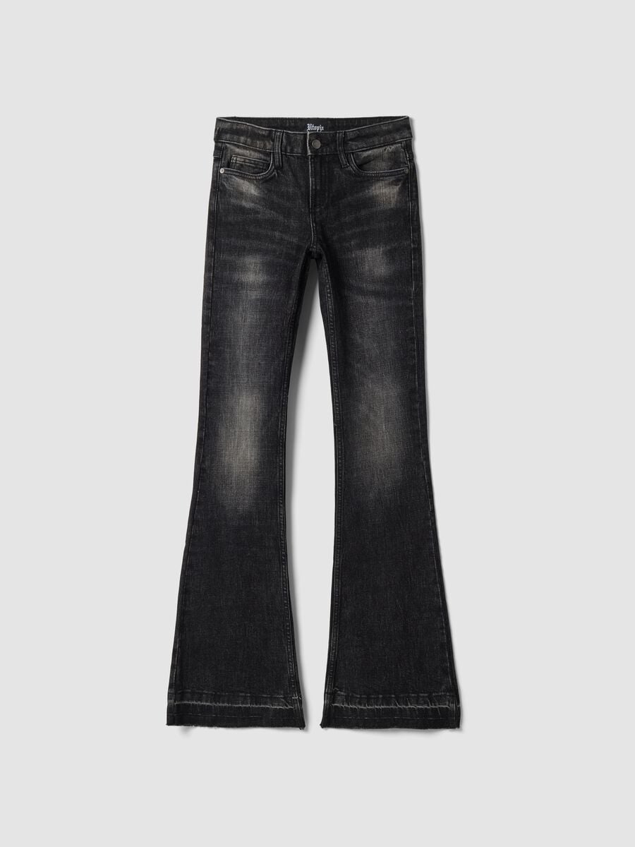 Slim Flare Denim Black Washed_2