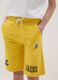 Shorts gialli in misto cotone_1