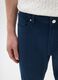 Pantaloni in cotone elasticizzato blu slim fit_3