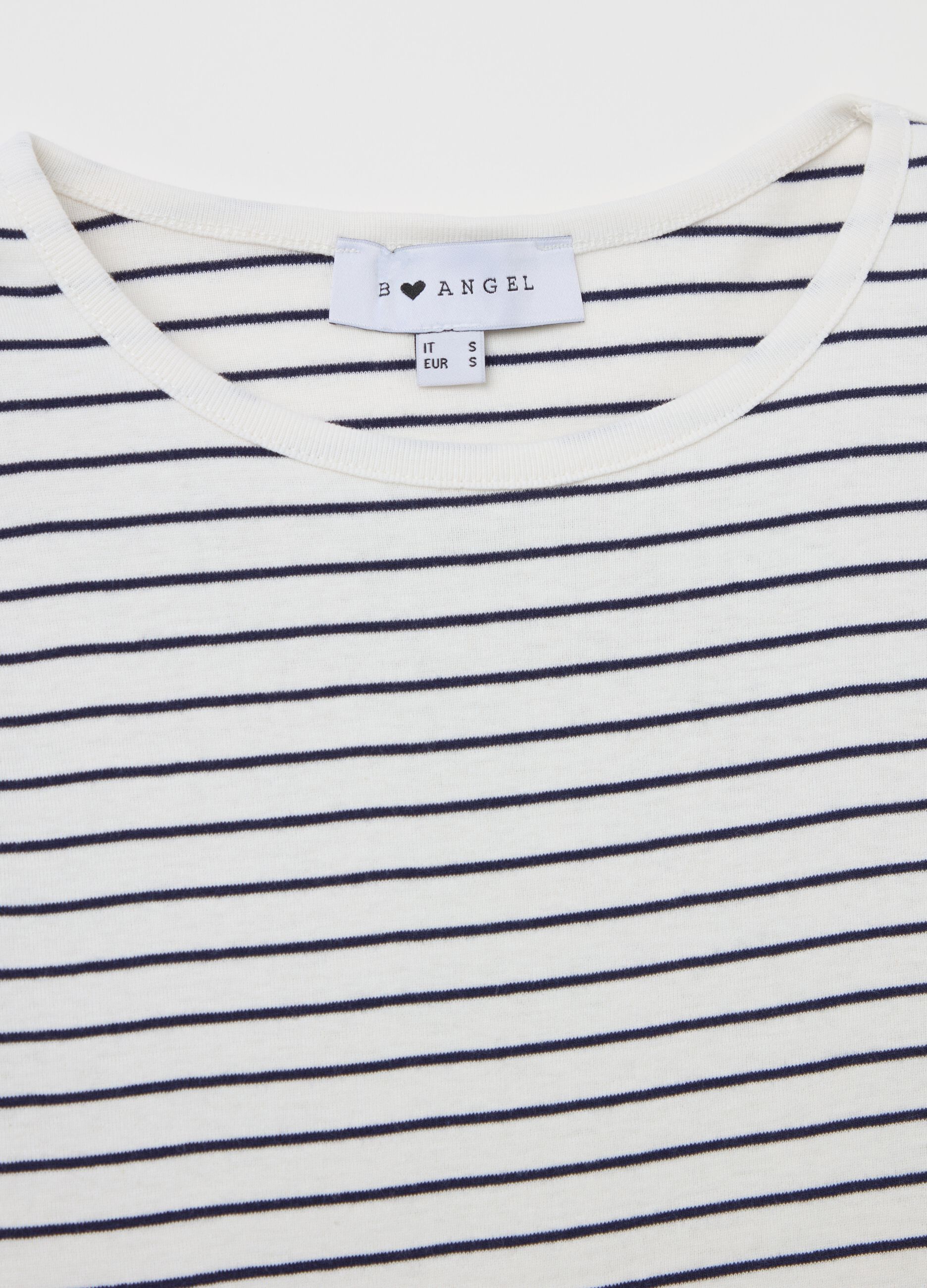 T-shirt girocollo in cotone