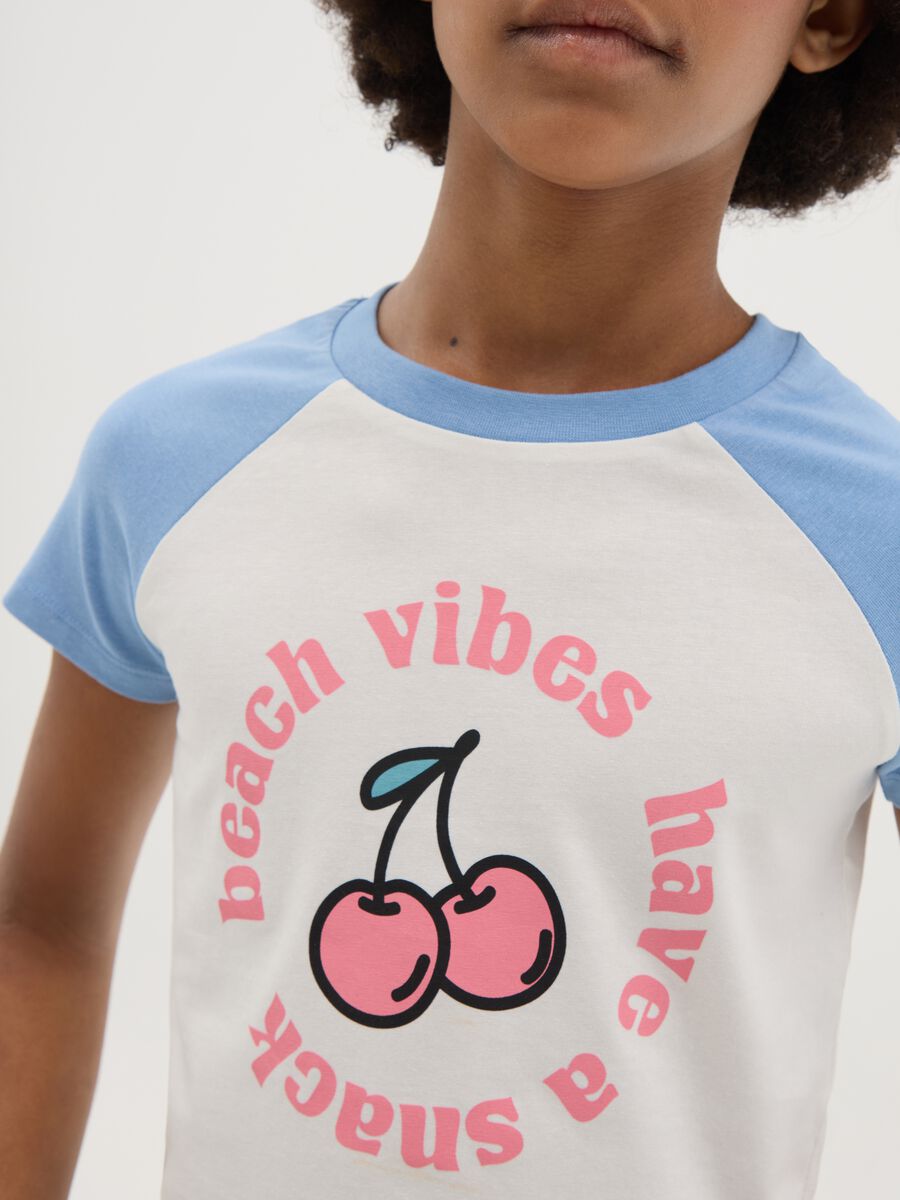 Girl's multicolour cotton t-shirt, regular fit with print_1