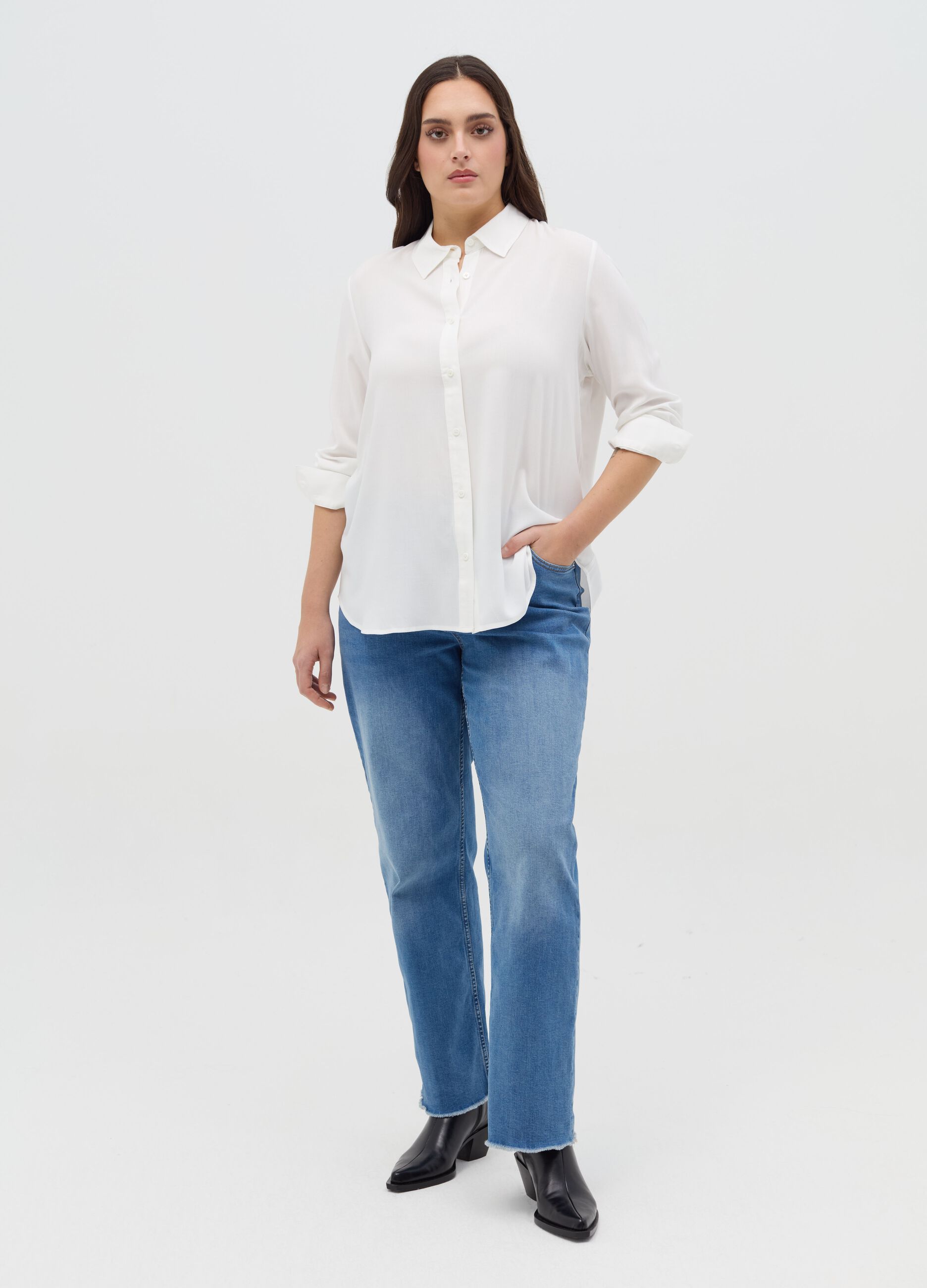 Camicia in viscosa Curvy