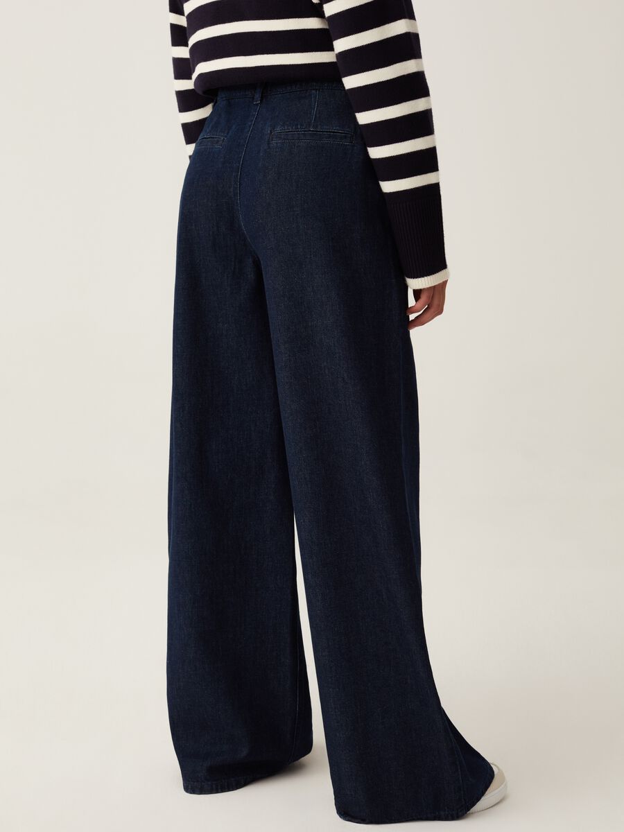 Jeans wide leg con pinces_2