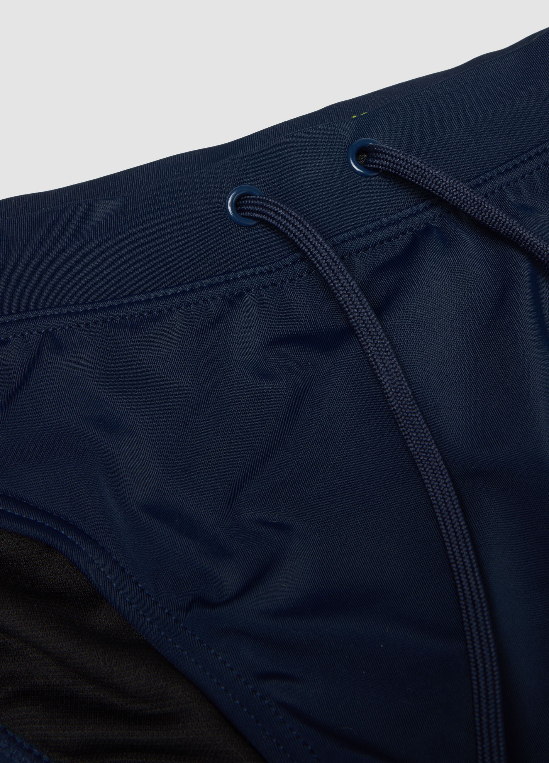 Blue stretch swim briefs