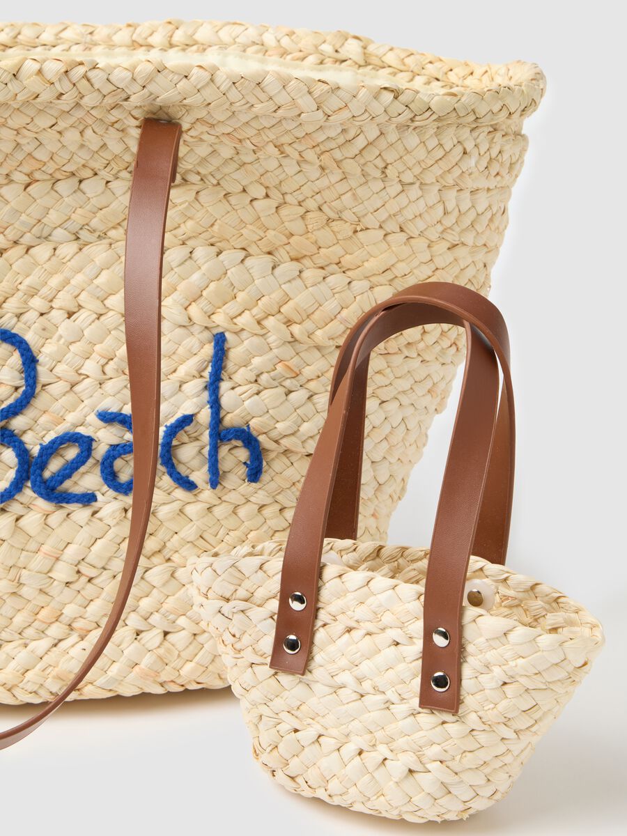 Multicolor straw women's bag with embroidery_2