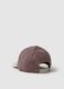 Multicolour viscose and linen blend baseball cap_1