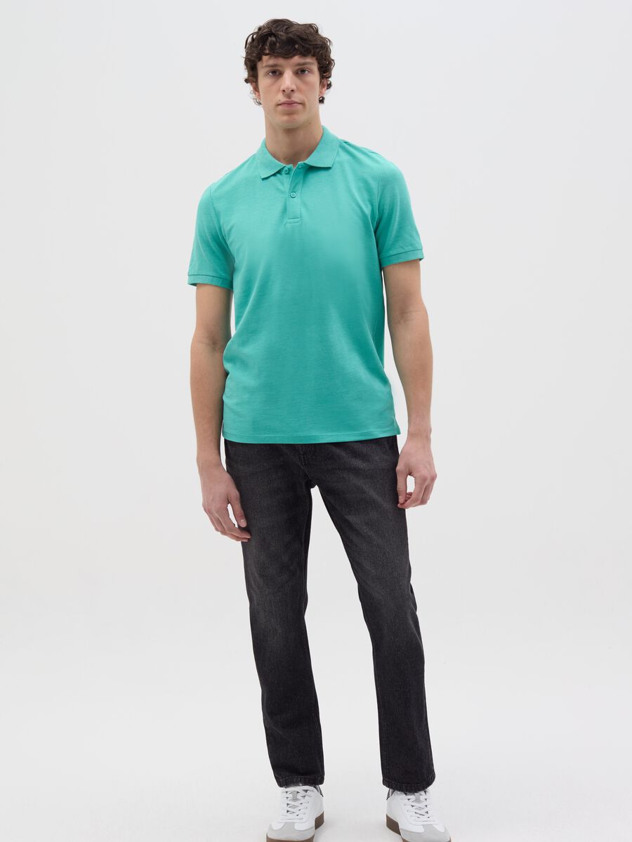 Regular-fit polo shirt in cotton_1