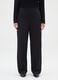 Black stretch trousers in polyviscose_1