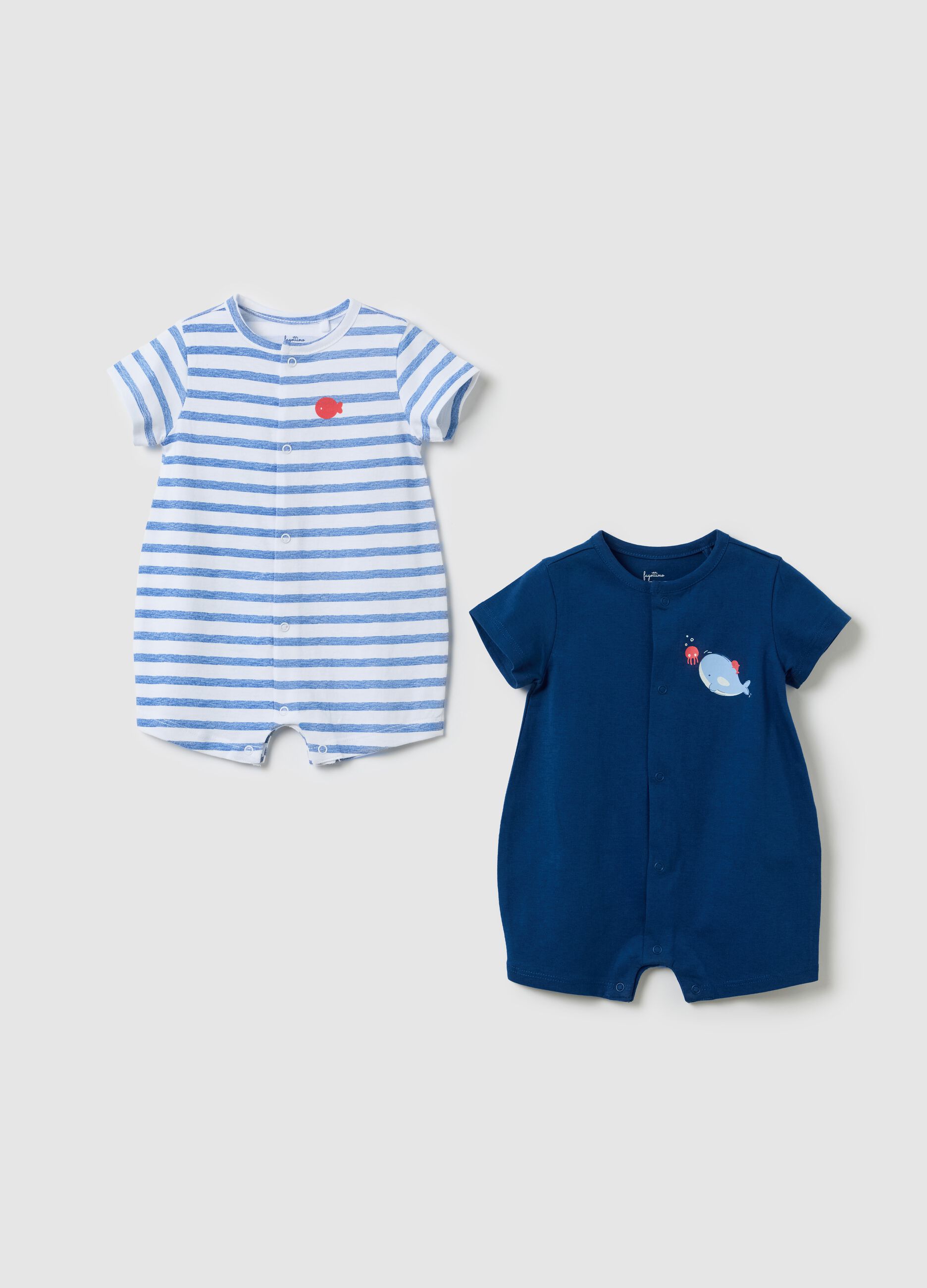 Fagottino Baby Cotton Short Rompers