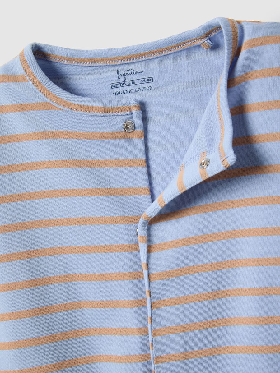 Multicolour pure cotton baby sleepsuit twin pack_3