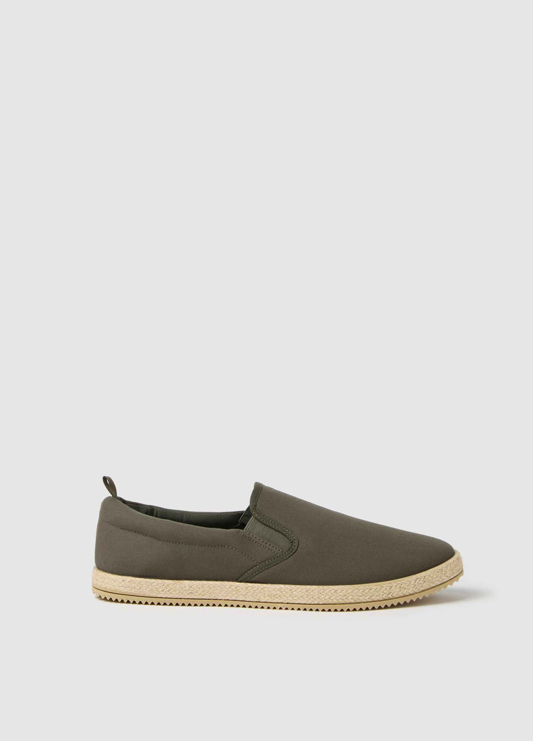 Espadrillas in cotone verde