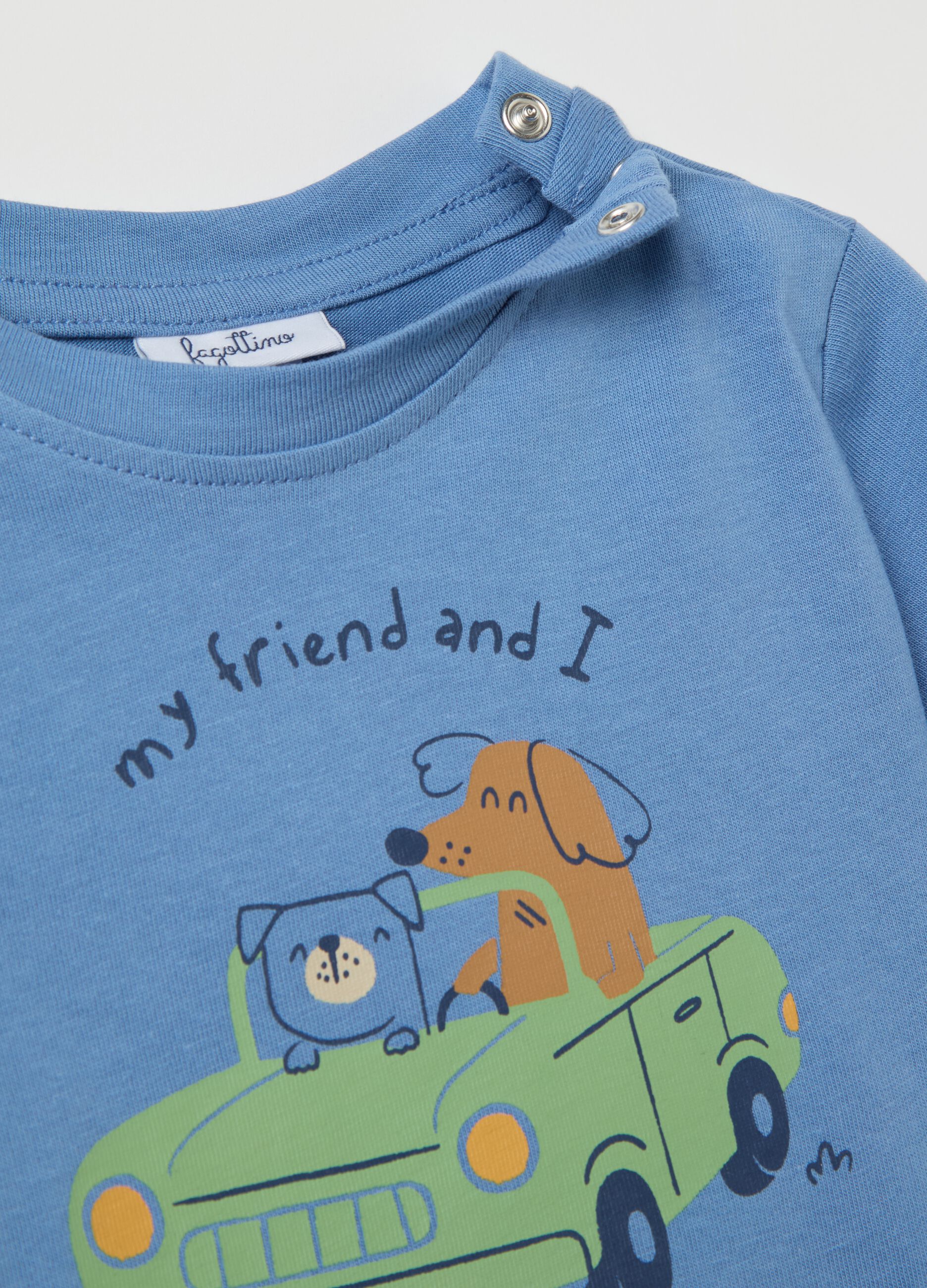 Cotton T-shirt with print