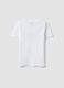 Girls&rsquo; white pure cotton slim-fit T-shirt with dog print_4