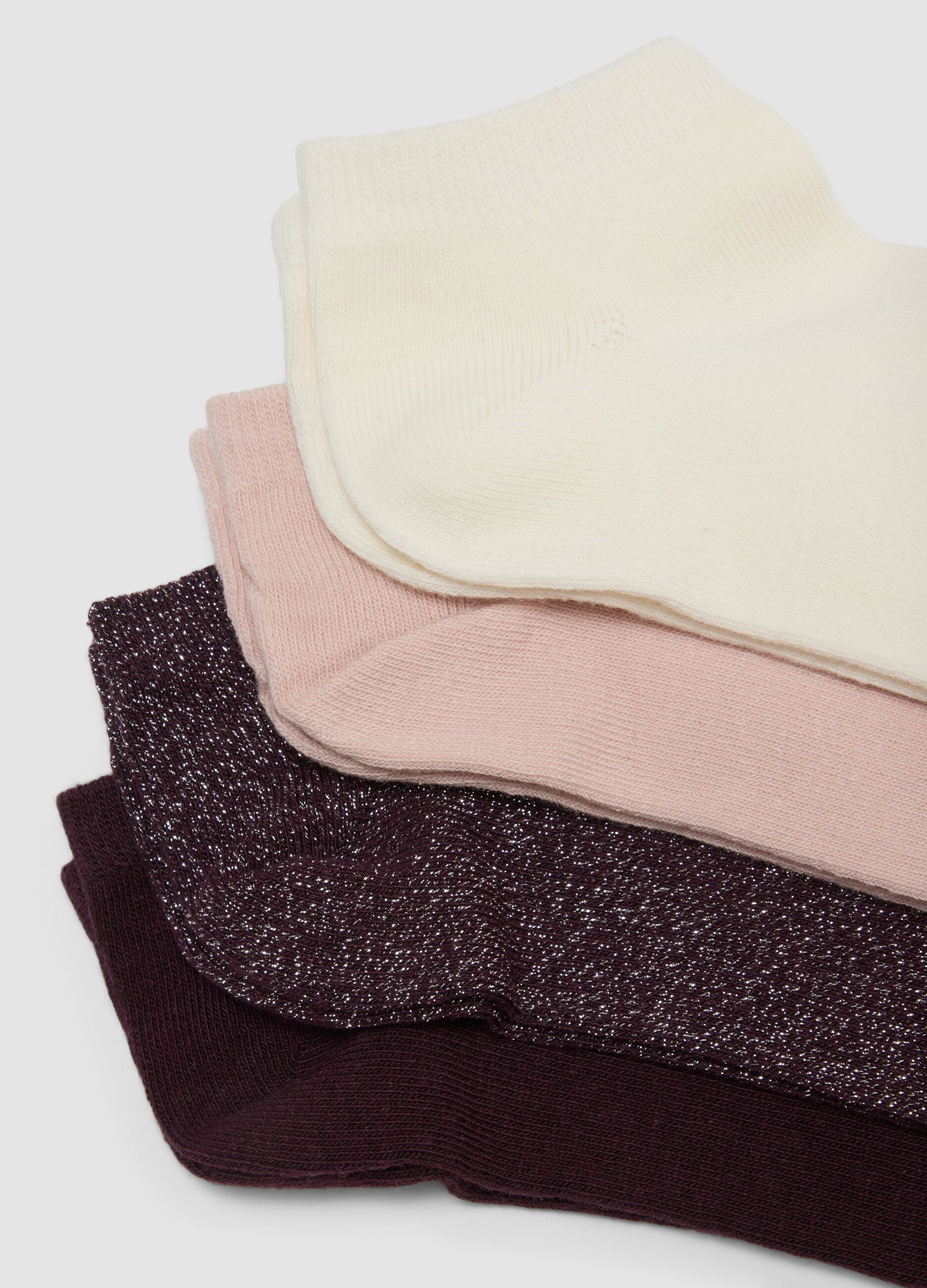 Seven-pack of multicolour socks in stretch organic cotton