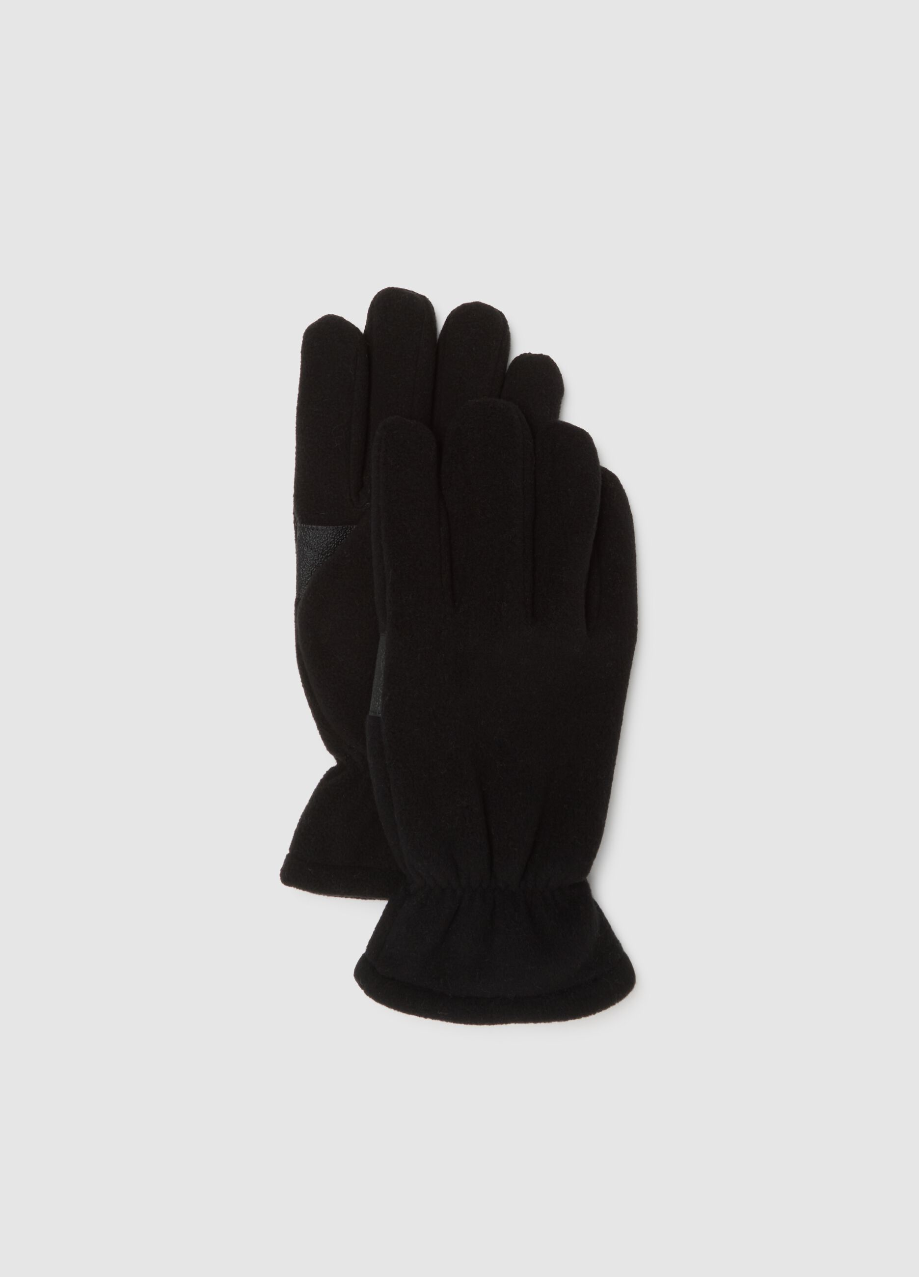 Black fleece gloves